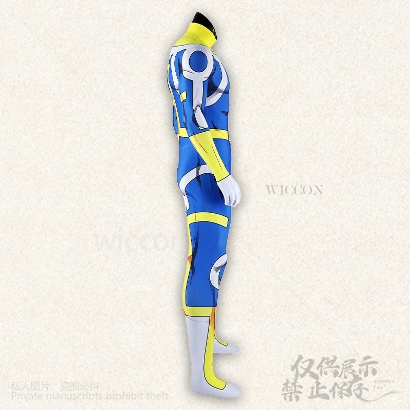 Аниме Invincibleee Косплей Костюм Бессмертного Синий Cos Индивидуальный Желтый Комбинезон Боди Сексуальная Униформа Герой Боевой Костюм Мужчины