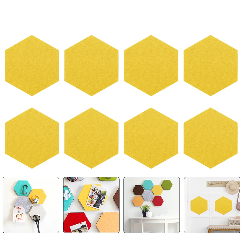 10 Pcs Sound Insulation Felt Board Wall Pin Soundproofing Panel Blanket KTV Acoustic Hexagon Simple Reduction Tool