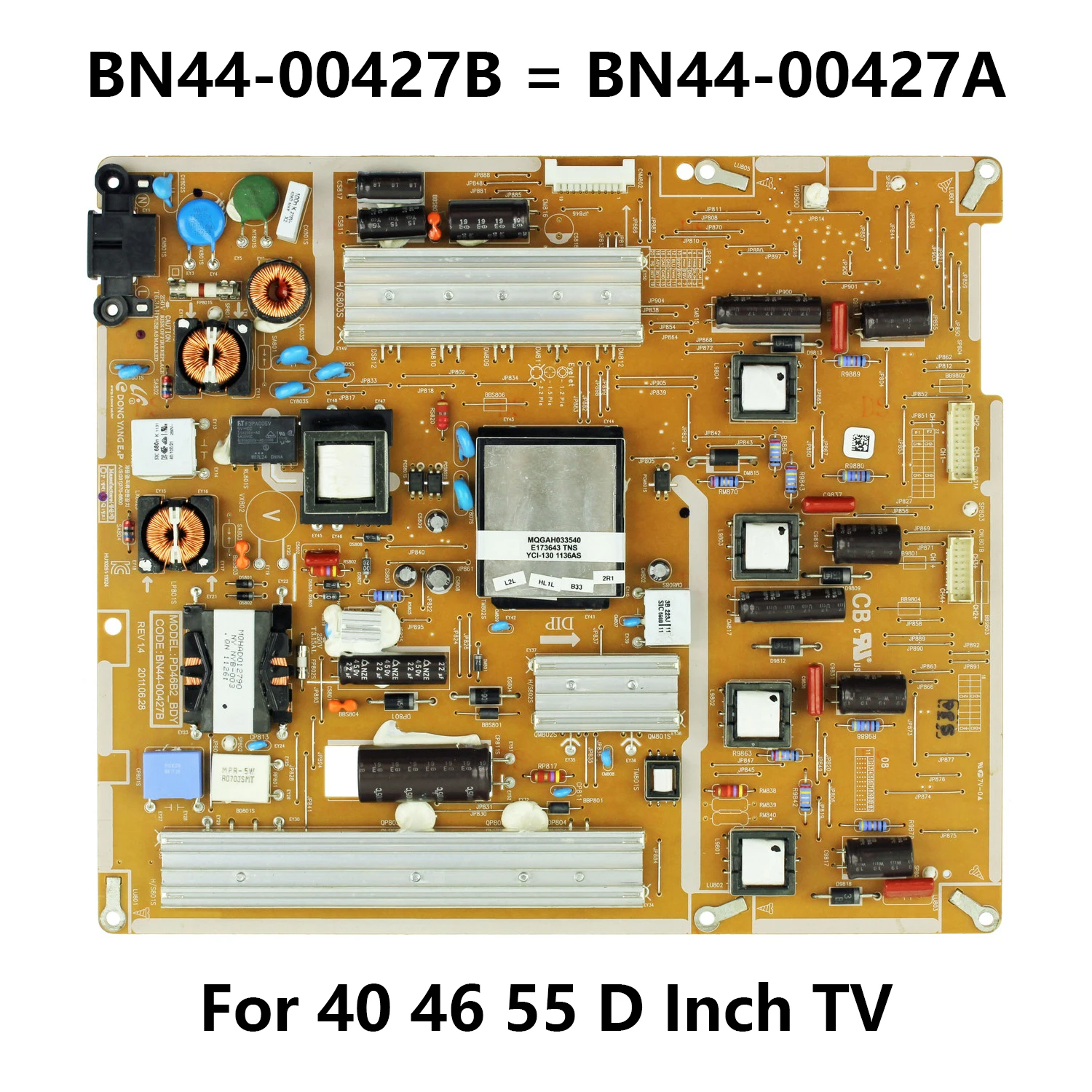

Power BN44-00427A BN44-00427B Compatible with Samsung UE40D7000 UE46D7000 UA55D7000 UA46D8000 UA46D7000 UA46D6600 UA46D6400 TV