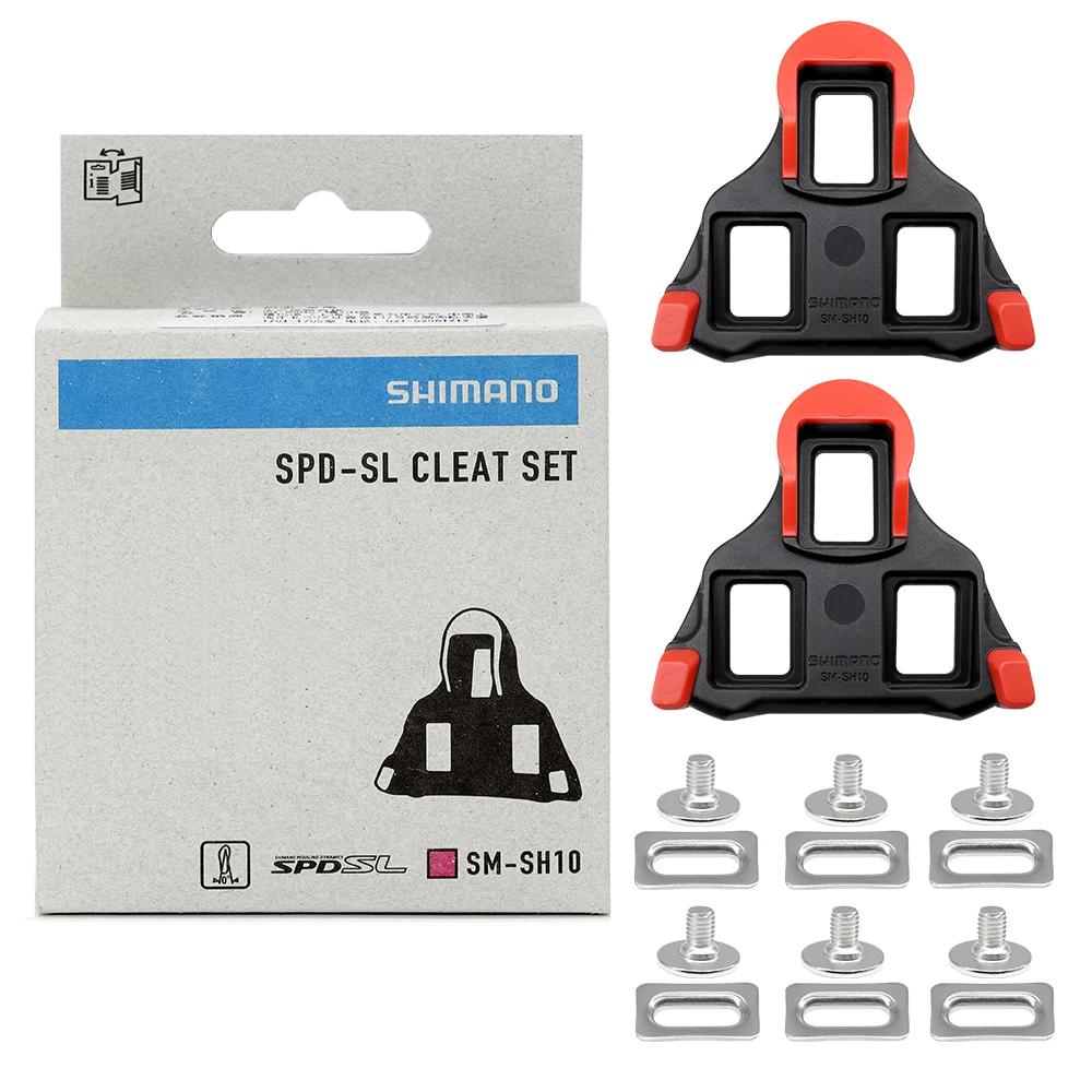 SHIMANO SPDSL Pedal Cleats for Road Bike SH10 SH11 SH12 Self-locking Ultralight Pedals Clips for Road Bicycle Claris Tiagra 105