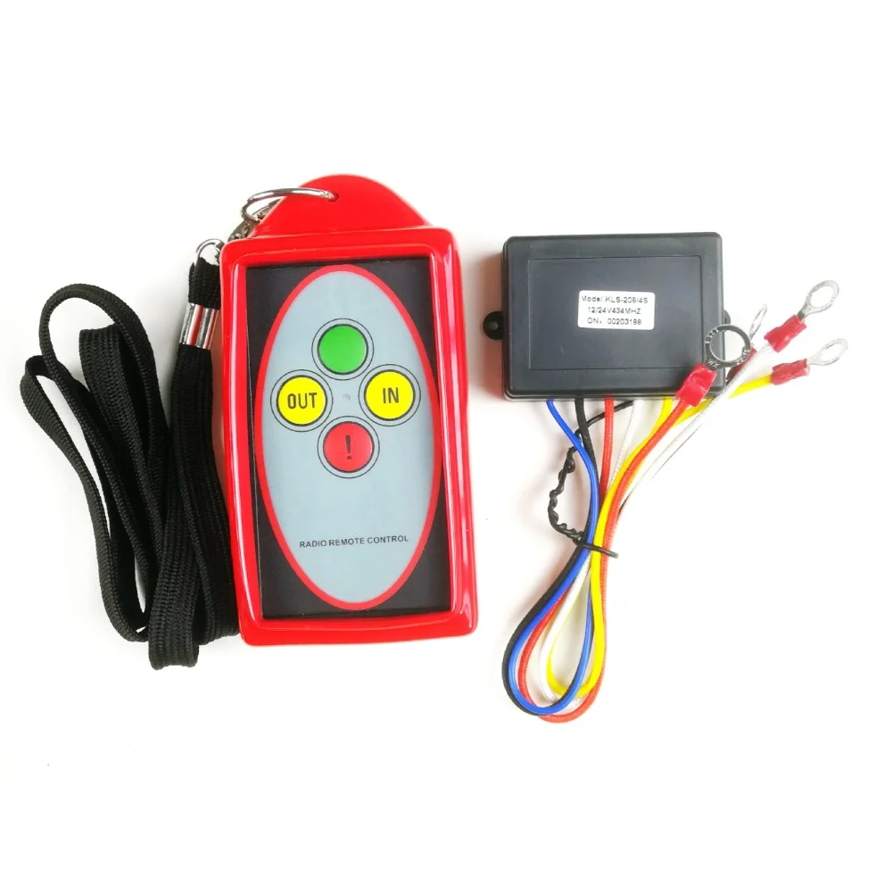 

Комплект беспроводного пульта дистанционного управления для лебедки 12 В 24 В с модулем приемника, предназначенный для грузовиков, внедорожников, эксплуатации на большие расстояния