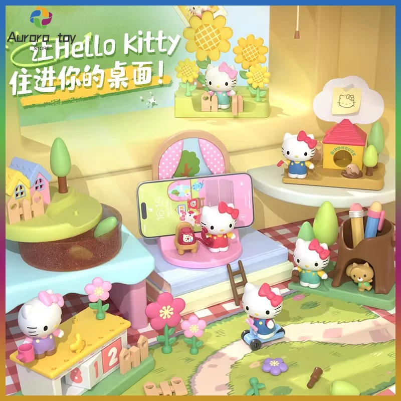 

New Blokees Sanrio Blind Box Hellokitty Series Kawaii Mystery Box Trendy Toy Dolls Cute Ornaments Collection Toy Birthday Gifts