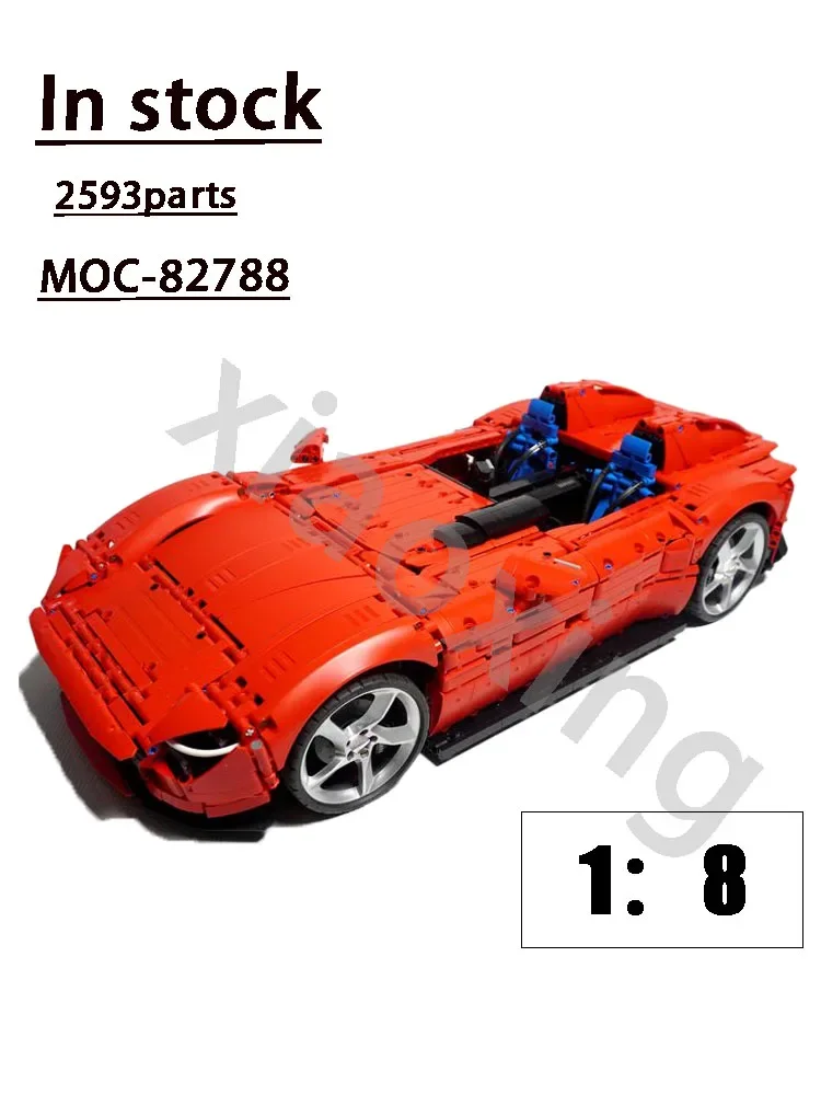 42143 Classic Sports Car Is Compatible with MOC-128423 New SportsCar BuildingBlock Model1: 84033 PartsChildren's BirthdayToyGift