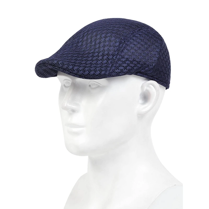 Men Mesh Breathability Newsboy Caps British Painters Hats Spring and Summer Flat Cap Hip Hop Berets