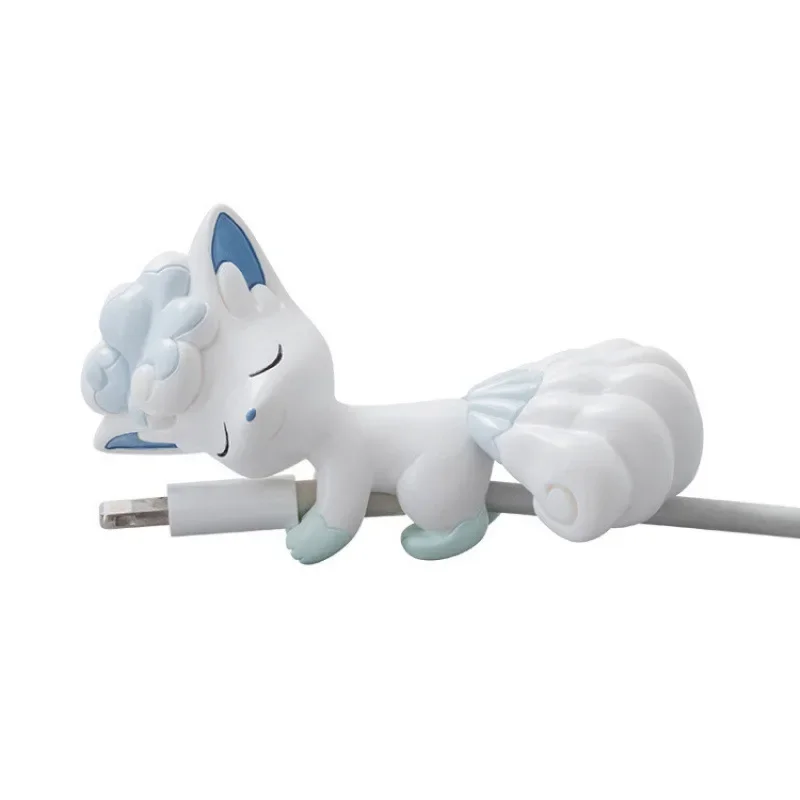 Pokemon Pikachu Datakabel Beschermhoes Mode Cartoons Figuur Gesp USB Oplaadkabel Draad Bite Beschermhoes Speelgoed