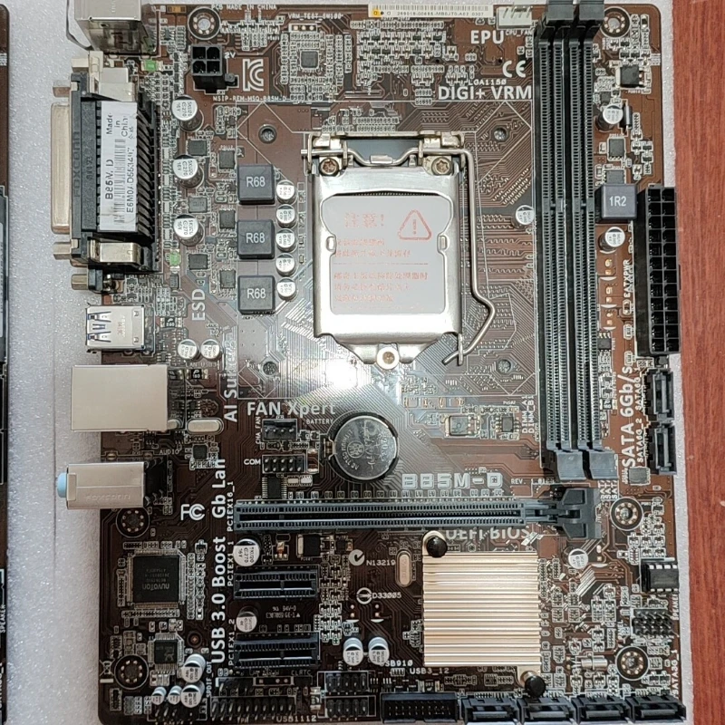 used for ASUS B85M‑D LGA1150 Intel B85 mATX Motherboard DDR3 VGA DVI Core i3/i5/i7 4G
