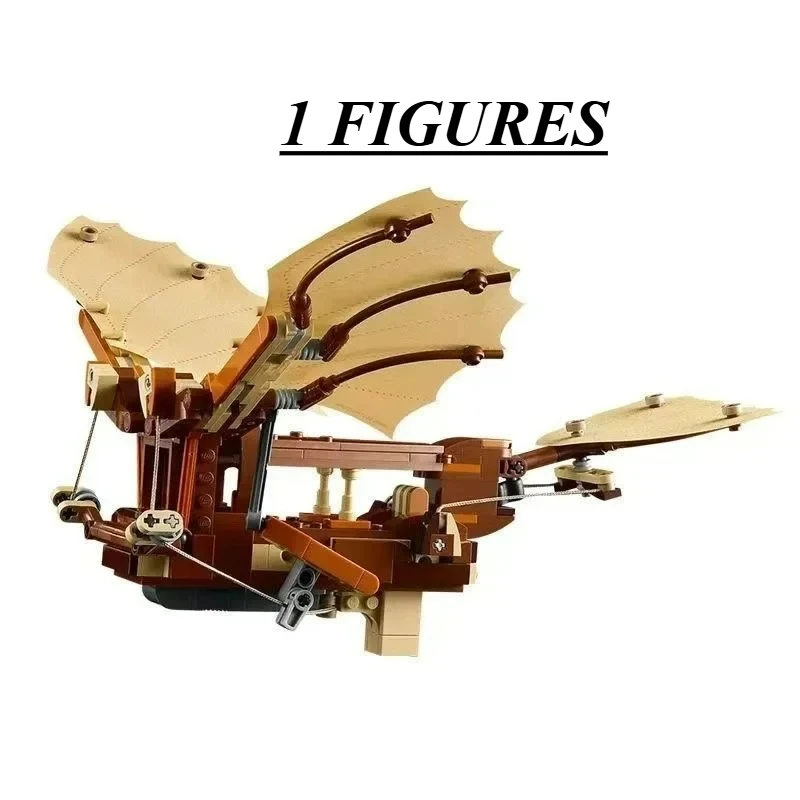 

2025 NEW MOC Airplane Leonardo da Vinci's Flying Machine Compatible 10363 DIY Assemble Building Block Brick Model Toy Kids Gifts
