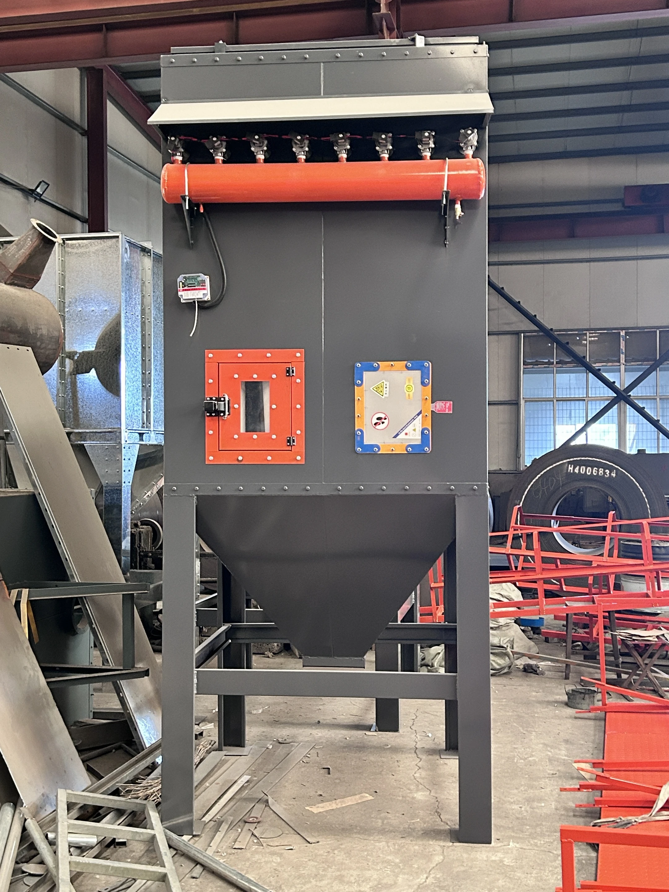 معدات حماية البيئة المهنية لآلات معالجة الغاز الحجرية مرشح الأكياس النفاثة