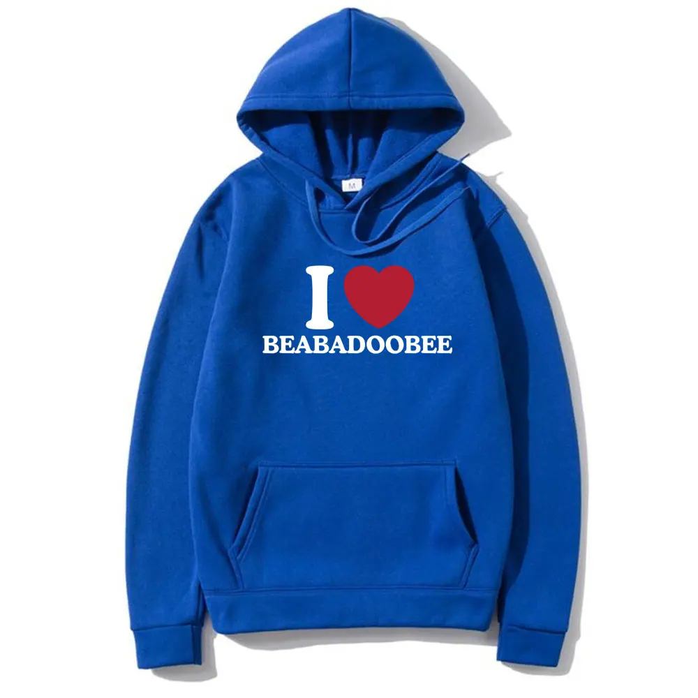 I Love Beabadoobee Graphic Print Hoodie Men Women's Fashion Casual Pullover Hoodies Male Hip Hop Oversized Hooded Sweatshirt