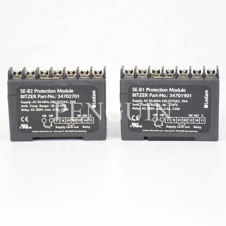 

SE-B1 SE-B2 SE-B3 SE-E1 SE-E2 BlTZER Refrigeration Compressor Motor Protection Module Compressor Motor Protector