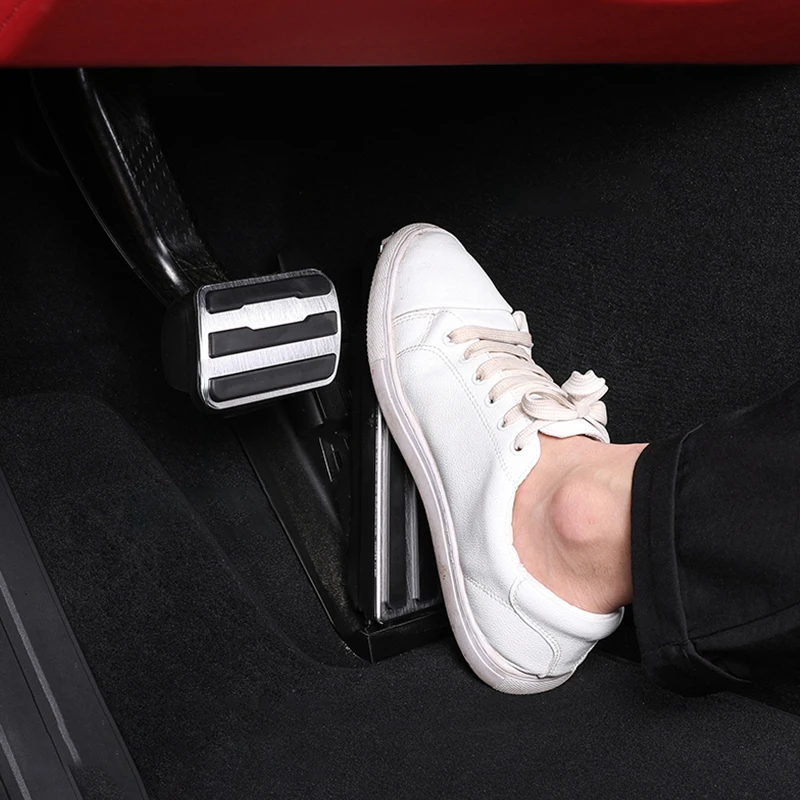 Auto-Gaspedal-Bremspedal-Abdeckung ohne Bohren, direkte Installation, Fußpedal-Matte, Innenraumzubehör 2010~2020 Panamera für Porsche