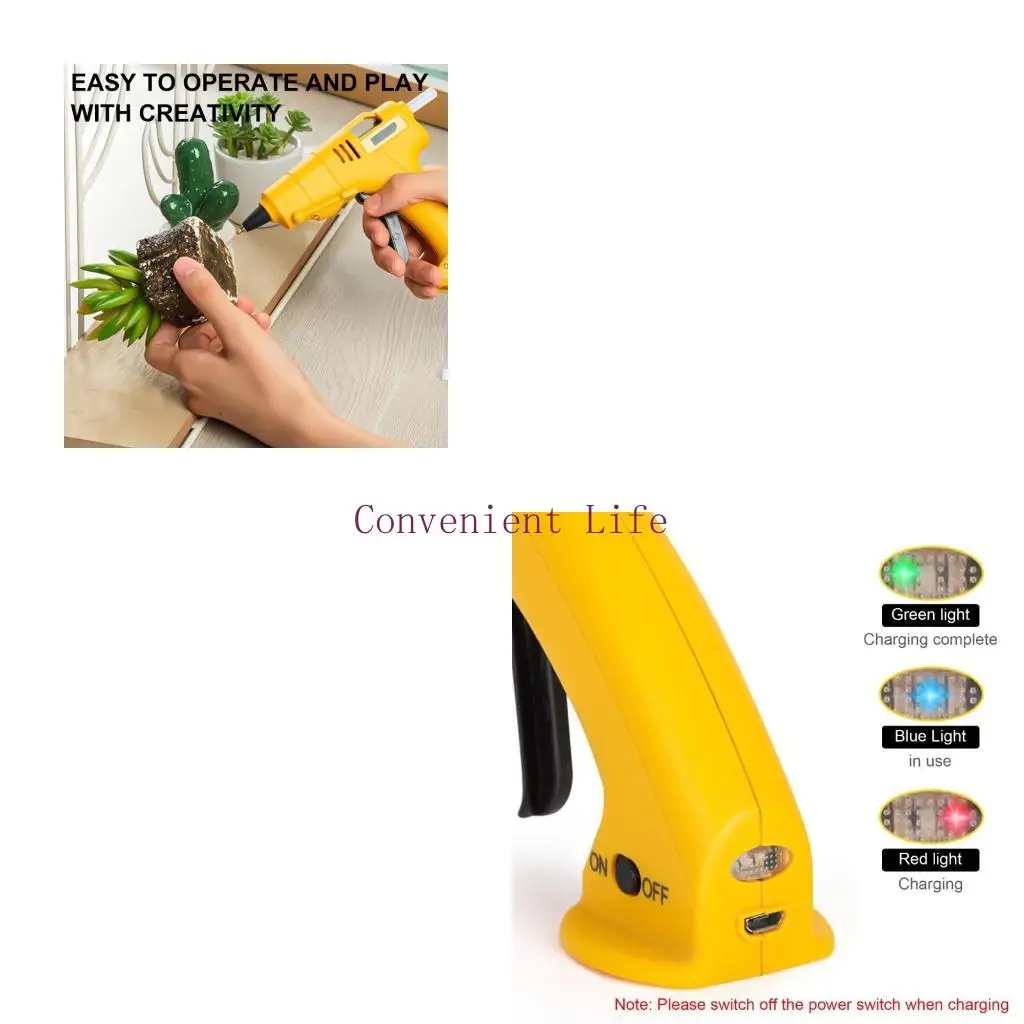 

L1EE Пистолеты для горячего клея с 60 шт. Клеевые палочки Пистолеты для горячего клея Нагревающиеся пистолеты для клея-расплава