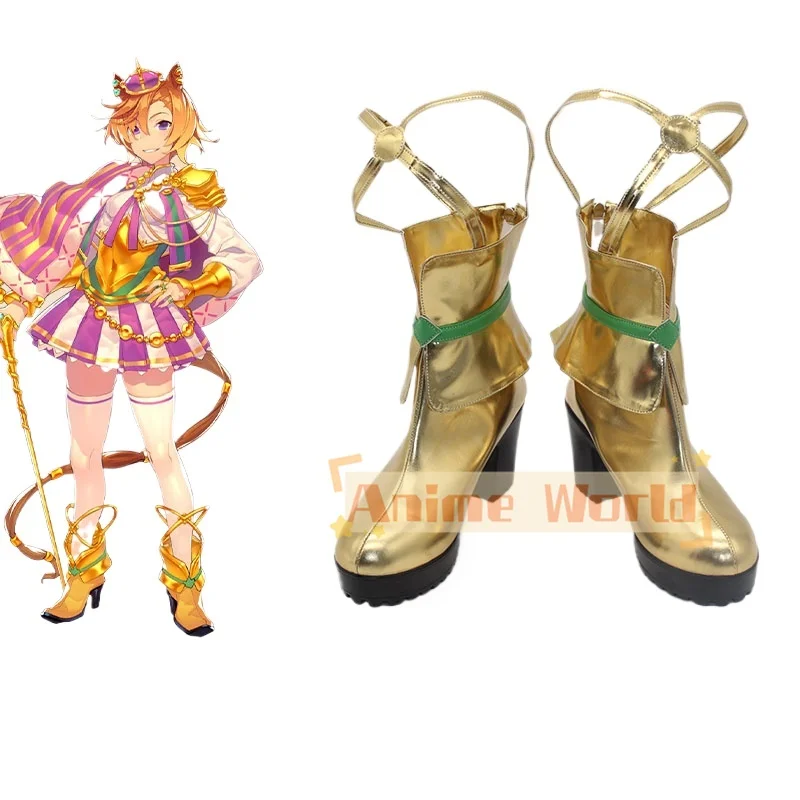 Game Pretty Derby T.M. Opera O Cosplay Shoes Boots  For Hallowmas Party Adult Women Men