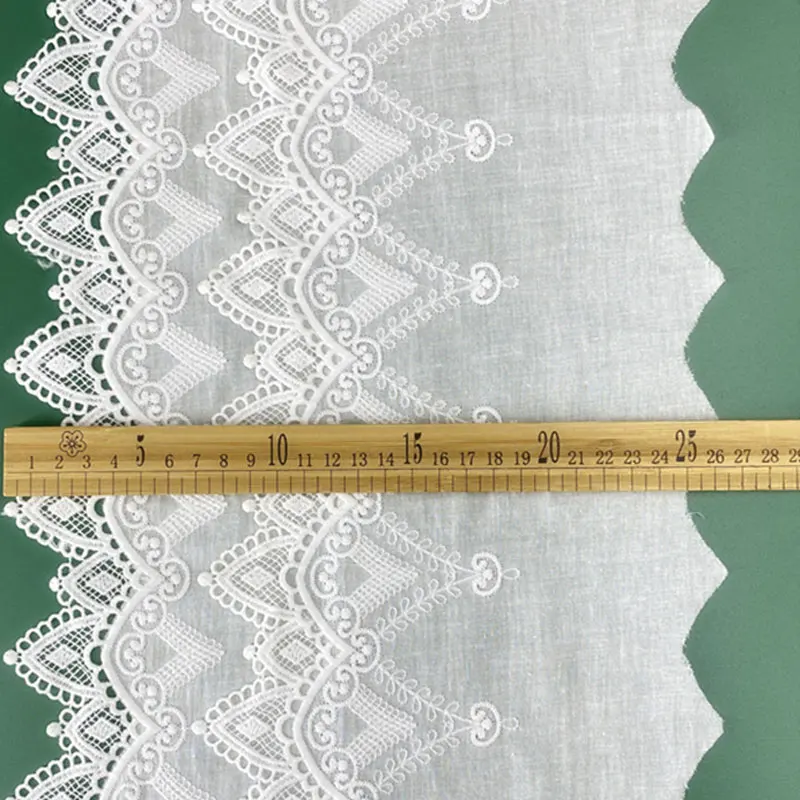 1 Meter Lace Trim 25cm Cotton Double-layer Milk Silk Thread Computer DIY Accessories Lolita Dress Embroidery Decorative