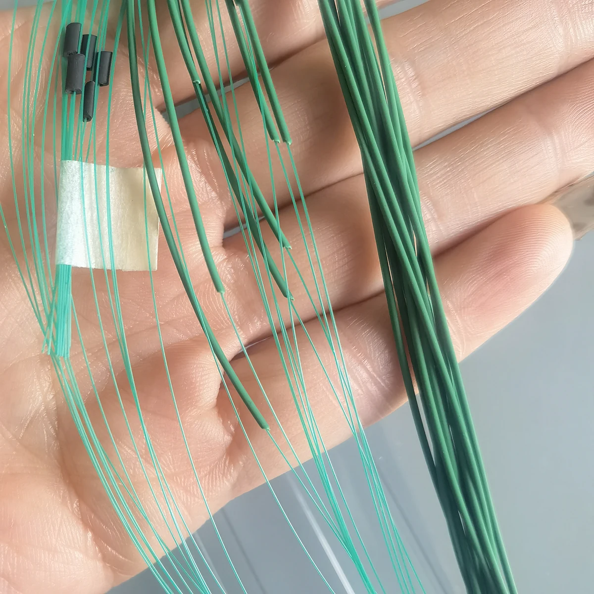 Paquete de 12 núcleos Cable de extensión de Cable de Internet de fibra óptica SC-APC de 0,9 MM monomodo 0,9 M