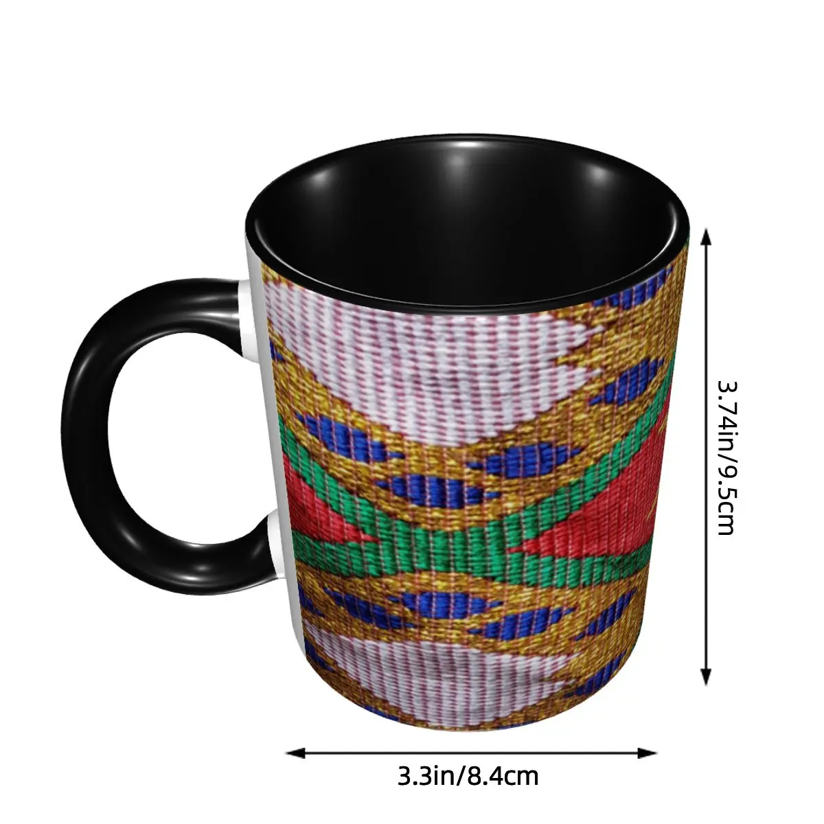 Ethiopian Hand Made Traditional Design Coffee Mugs DIY Custom Ceramic Milk Tea Mug