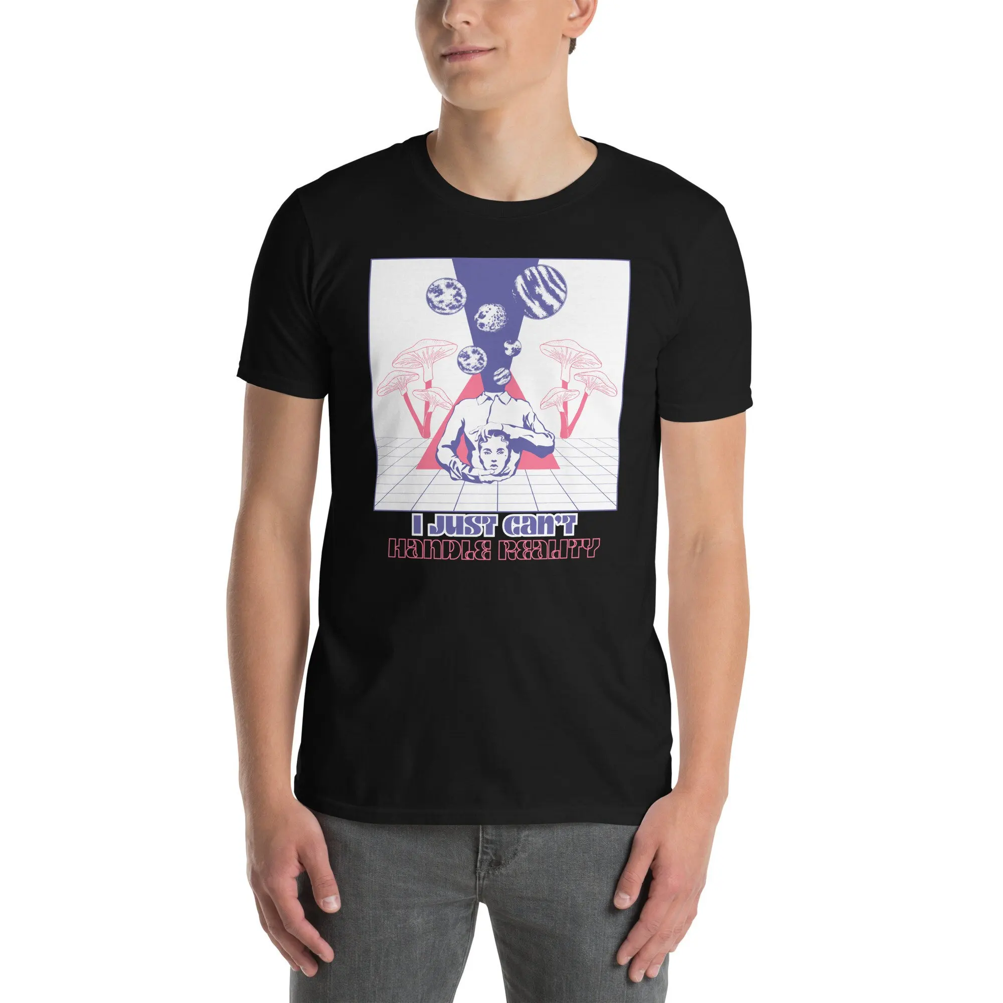 I Just Can't Handle Reality Funny Mental Health Meme  T Shirt Anxiety Coquette Fairycore Weirdcore that go hard