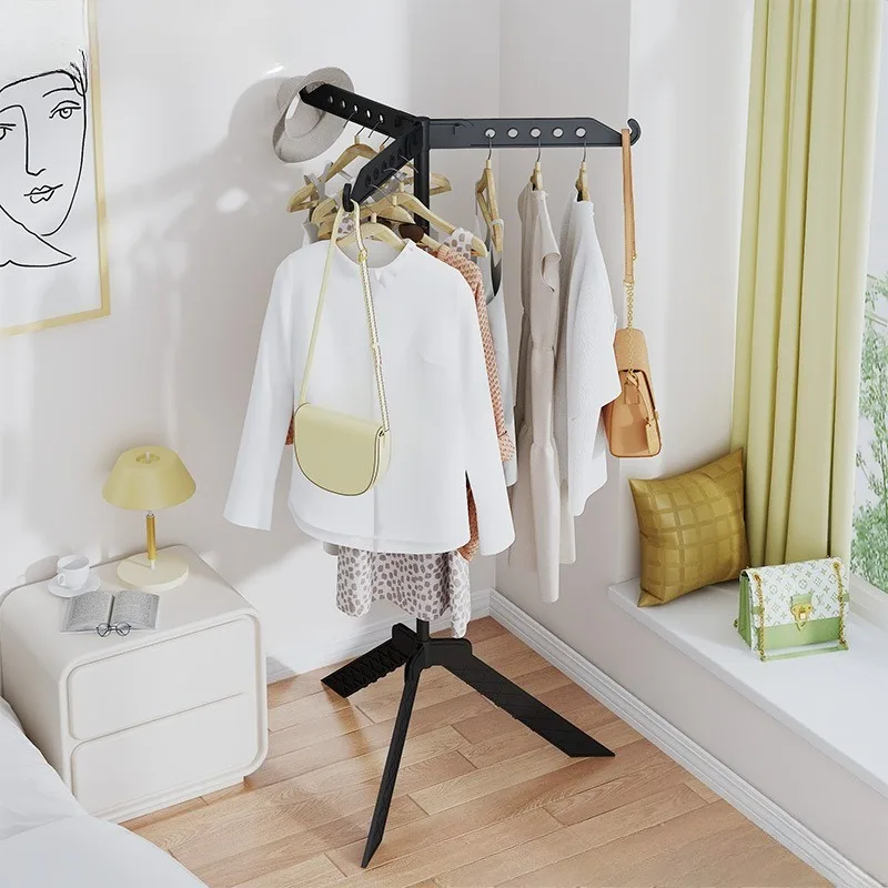 

Hot-selling foldable drying rack Floor-to-ceiling bedroom balcony drying rack Multifunctional household clothes drying rodhanger