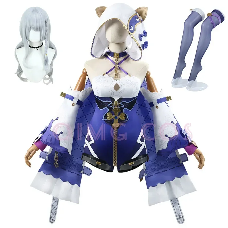 

2025 Honkai Impact 3 Theresa Apocalypse Cosplay Uniform Costume Wig Halloween Costumes for Men Game Anime