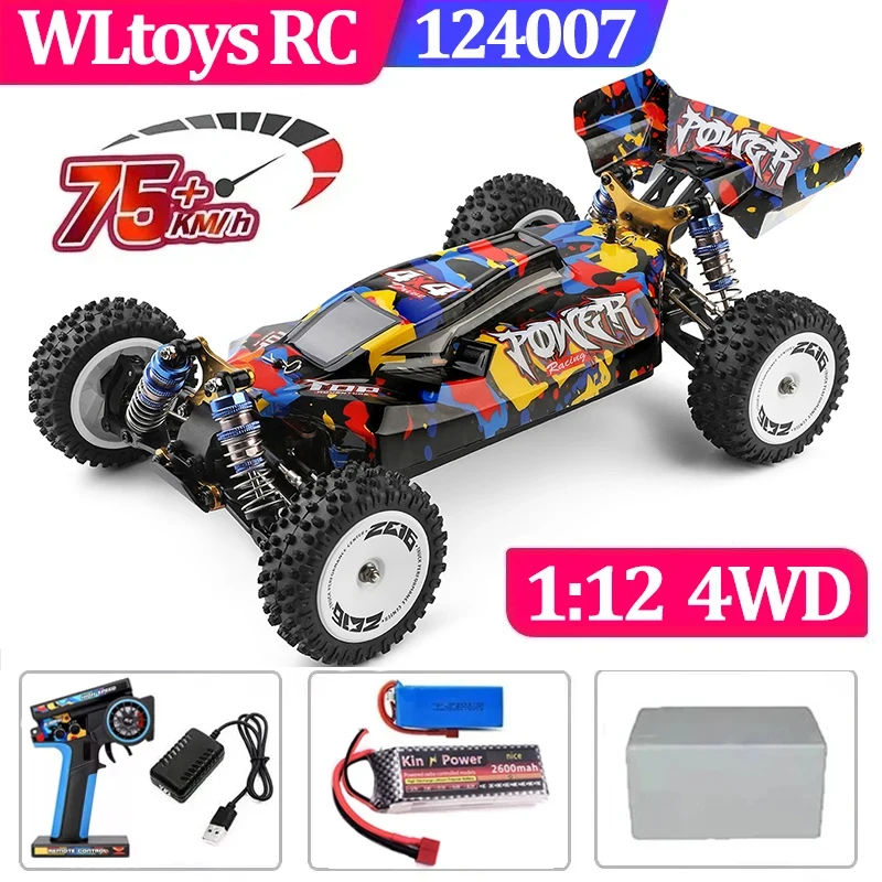 WLtoys 124016 124017 144010 75 KM/H 144001 60 KM/H 144016 35 KM/H Rc 4wd High Speed Atv Remote Control Rc Cars for Adults Toys