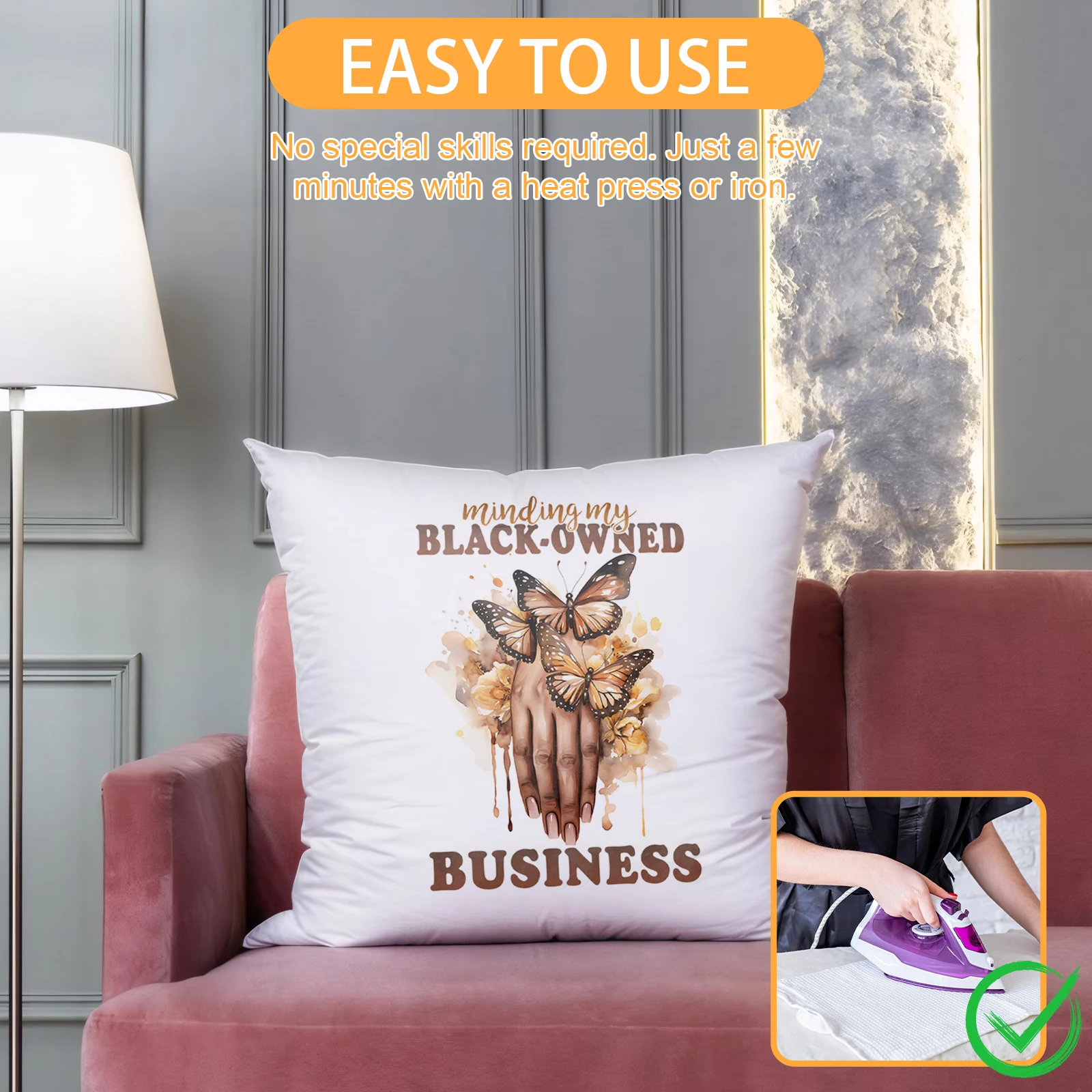 

50pcs Girls Heat Transfer Vinyl Patch Sticker for T-Shirt Iron on Vinyl Stickers