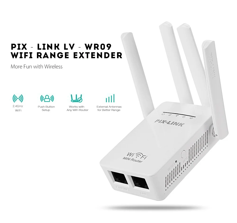 Original Wireless Wifi Repeater 300Mbps Universal Long Range Router With 4 Antennas AP/Router/Repeater 3in1 Mode