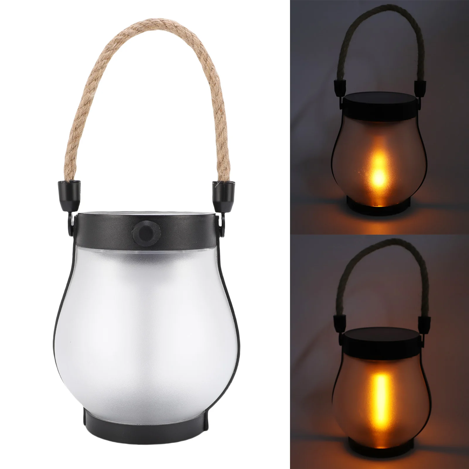 

Кемпинговый фонарь с эффектом мерцающего пламени, солнечные фонари, перезаряжаемые, реалистичный эффект мерцающего пламени, декоративное освещение для ландшафта, дорожек и патио