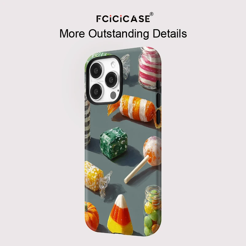 Fcicicase Hard PC Matte Phone Case for iPhone 17 Air 16 15 14 Plus 13 12 11 Pro Max for Magsafe Magnetic Luxury Painting Cover