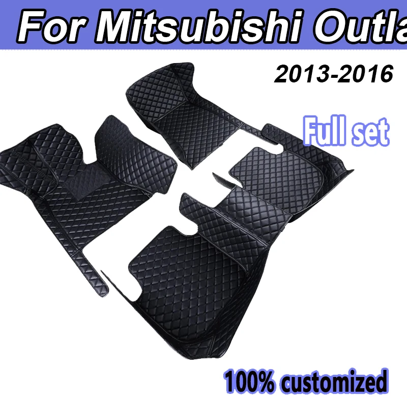 

Кожаные автомобильные коврики на заказ для Mitsubishi Outlander 2013, 2014, 2015, 2016, коврики на 5 мест, коврики, подкладки для ног, аксессуары