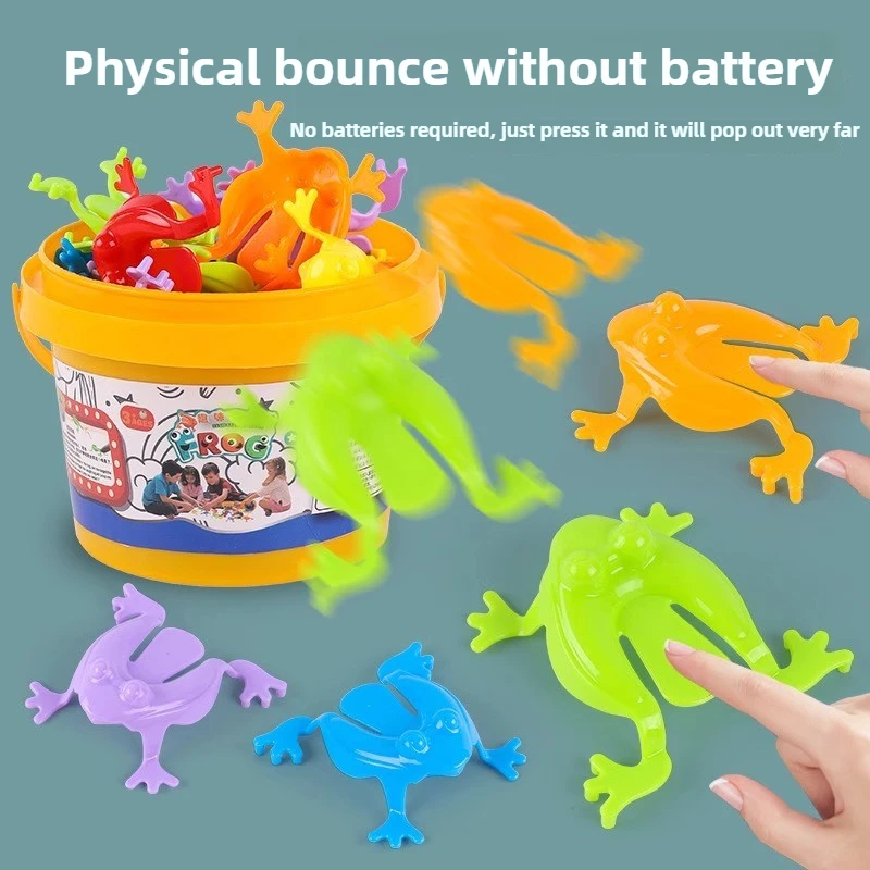 

Parent-child interaction, jumping frog mini jumping frog plastic bouncing toad children's educational toy
