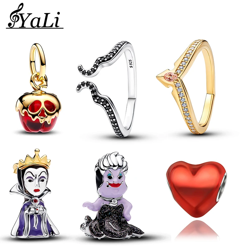 

925 Silver Witch Villain Queen Pendant Is Suitable For DIY Birthday Gifts Of 925 Sterling Silver Bracelets And Key Chains