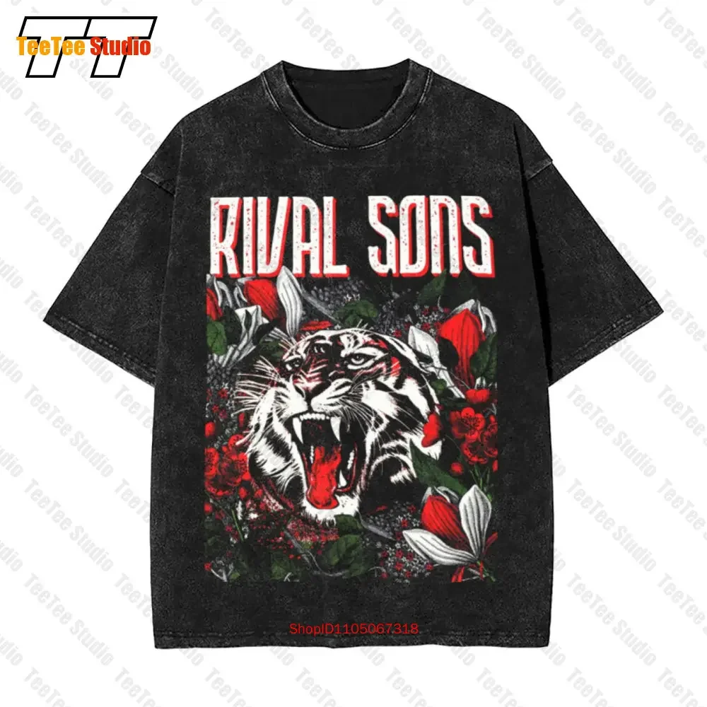 Rival Sons 3 Eyed Tiger Uk Eu Tour Vintage Oversized T-Shirt HF80