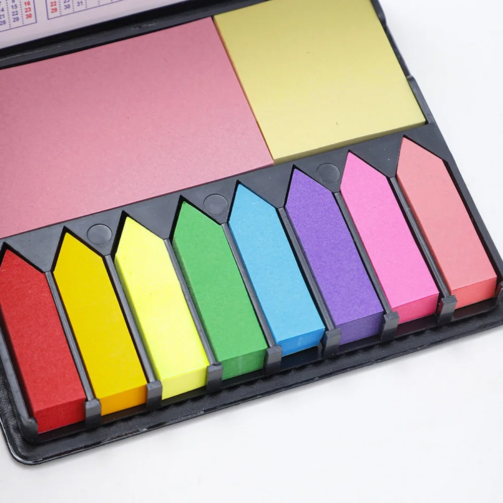 1 Set of Colorful Convenience Stickers Organization Multi-Color Stickers Set Leather Packaging Box Calendar 2025 and More