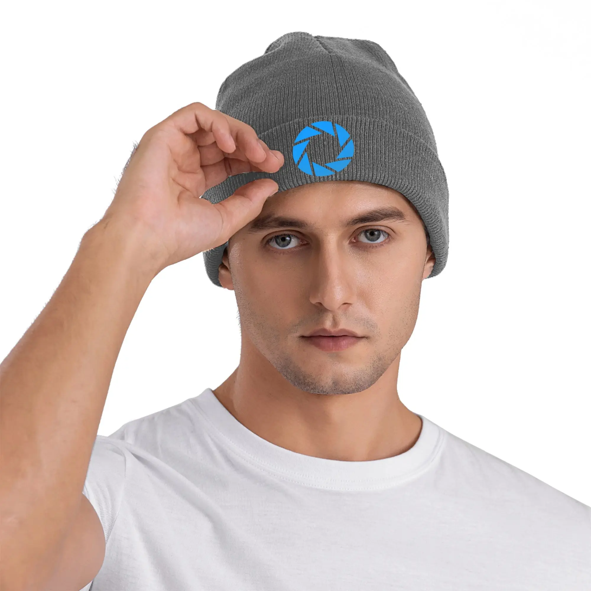 Game Portal Aperture Laboratories Science Winter Skullies Beanies Hat Warm Autumn Knitted Hats Bonnet Caps for Women Men