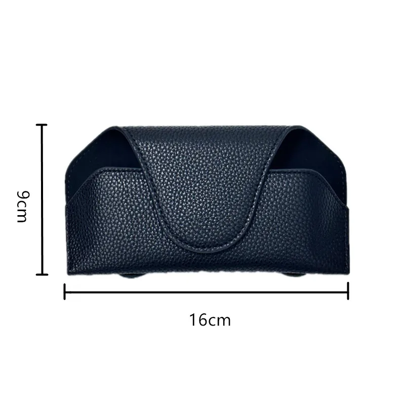 Universal Car Sun Visor Glasses Storage Holder Auto Sunglasses Card & Ticket Clip Case - Vehicle Storage Accessories