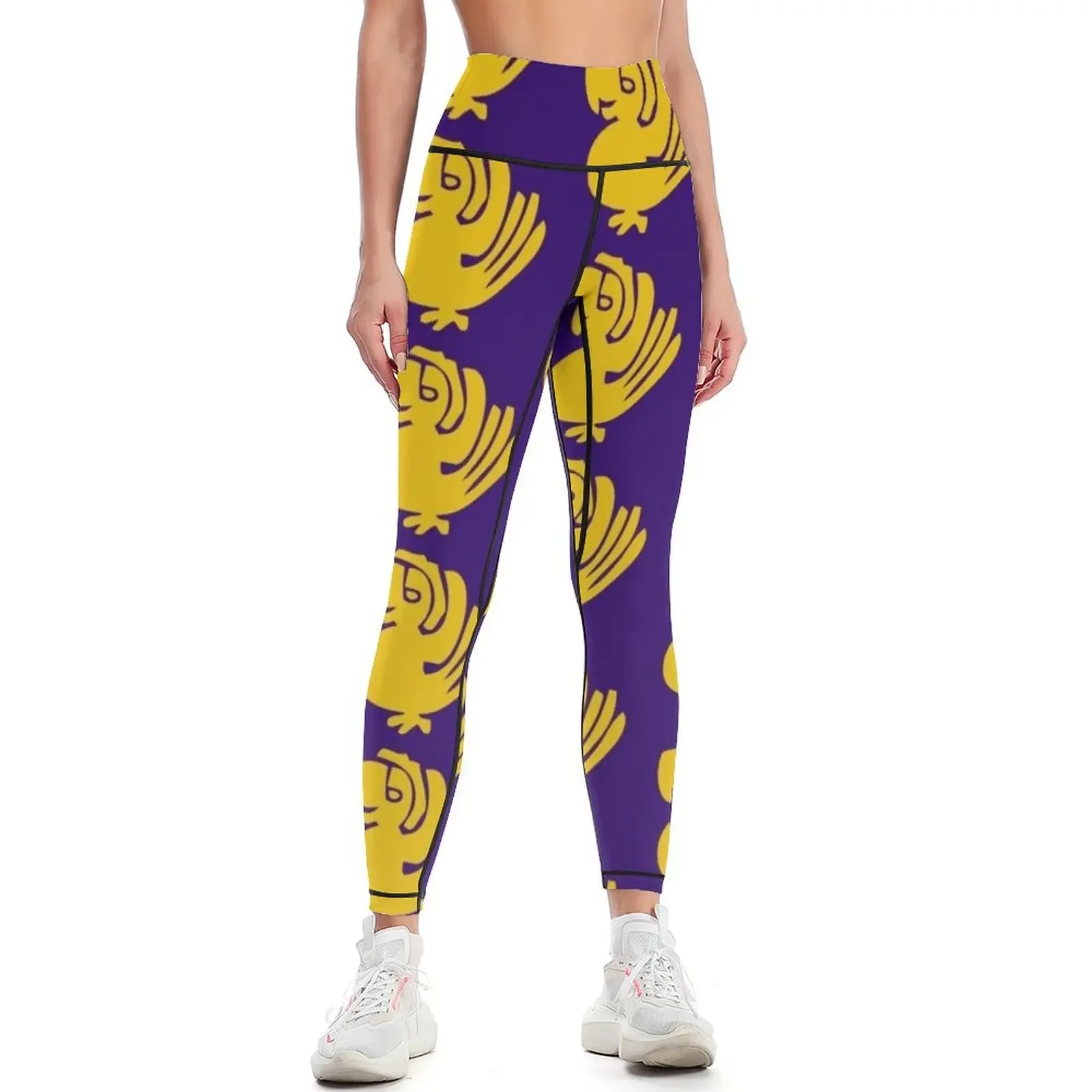 

Purple Parrots Legends of the Hidden Temple Shirt Leggings gym's clothing Training pants Tight fitting woman Womens Leggings