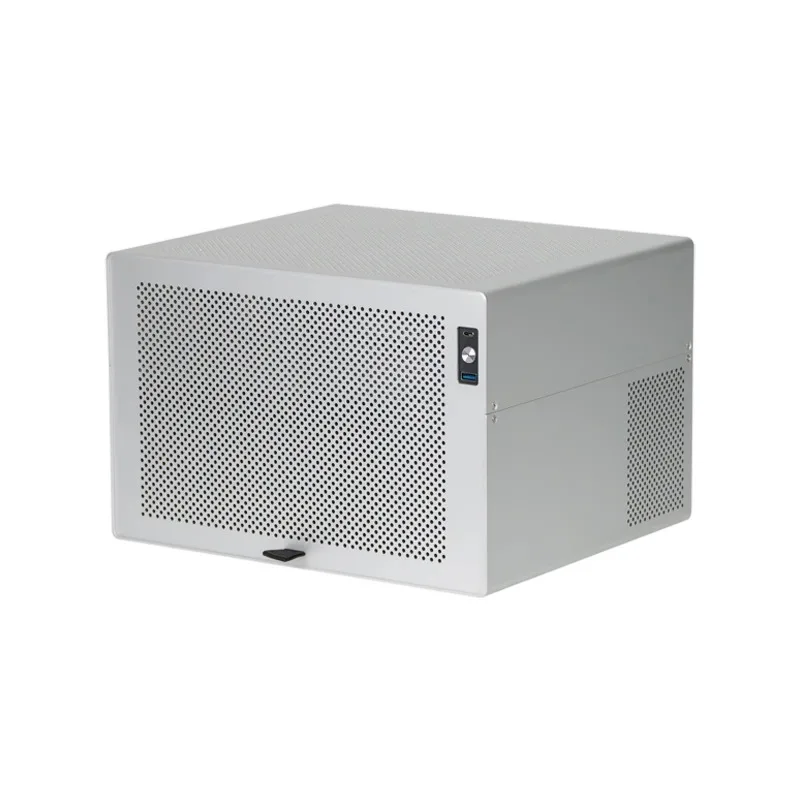 Aries 8-bay NAS aluminum chassis SFX power supply ITX half height PCIe Black Synology AIO file storage service