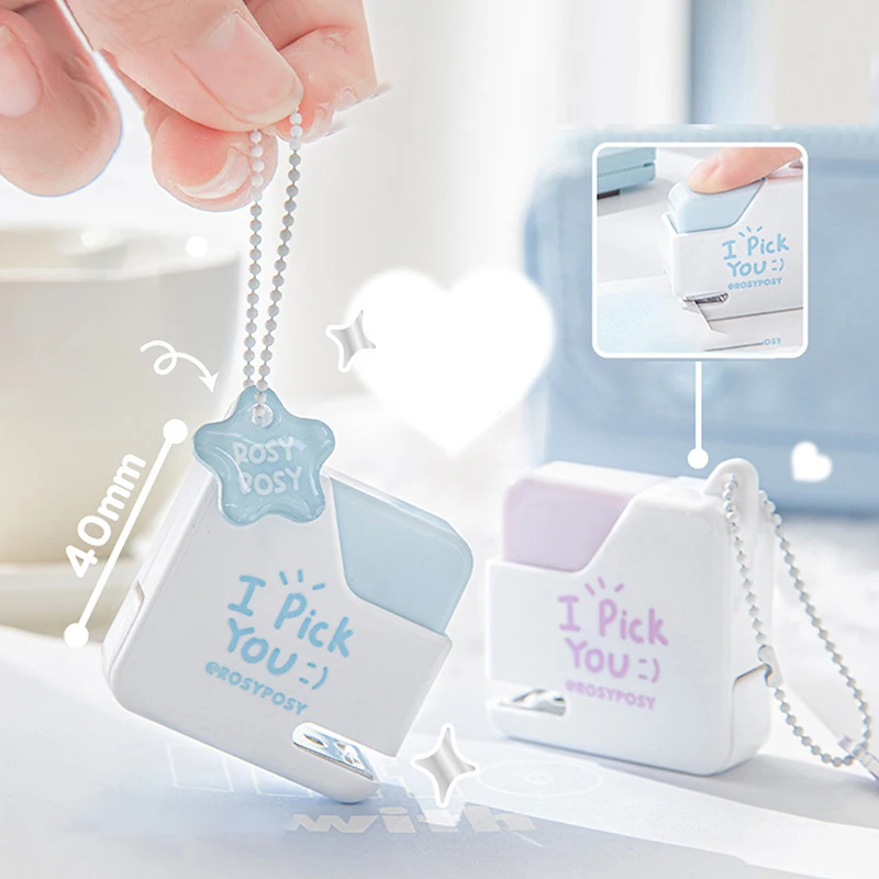 1pc Mini Stapler Document Data Binding Device Small Sugar Stapler Portable Color Paper Binding Machine tationery Office Supplies