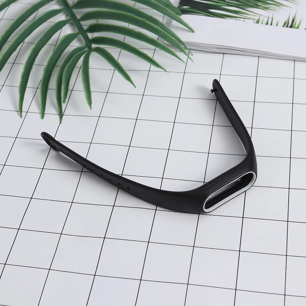 

Double Color Accessories Pulseira Strap Replacement Silicone Wriststrap for 2 Bracelet (Black and White)