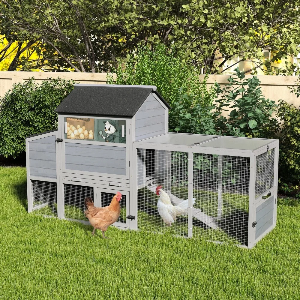 

82 Large Chicken Coop With Wheels Nesting Box Rabbit Hutch, Large Hen House