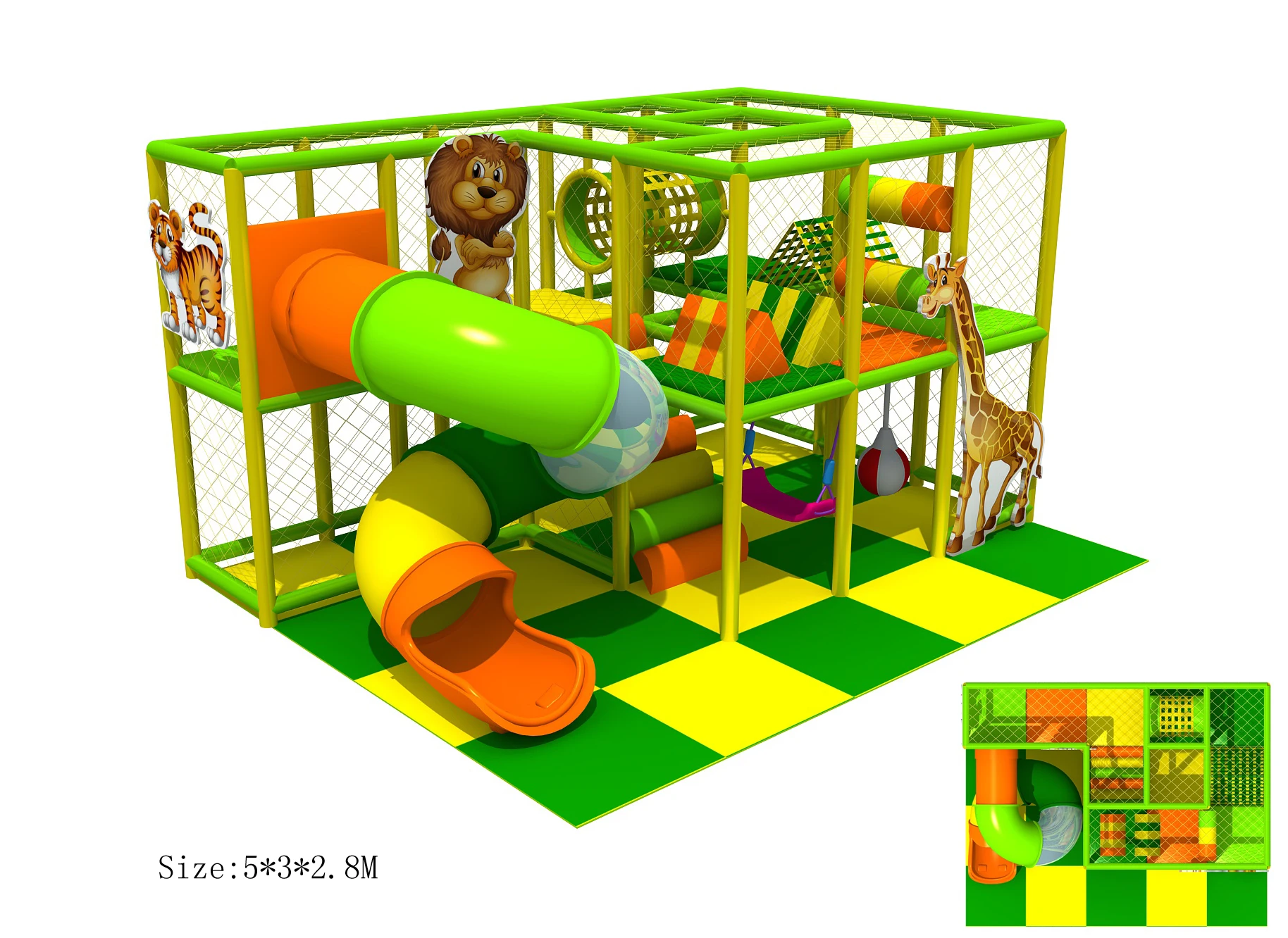 Custom-made Kids Indoor Playground Zone 171204 CE Certified Exported to Germany Safe Fun Play Area for Children