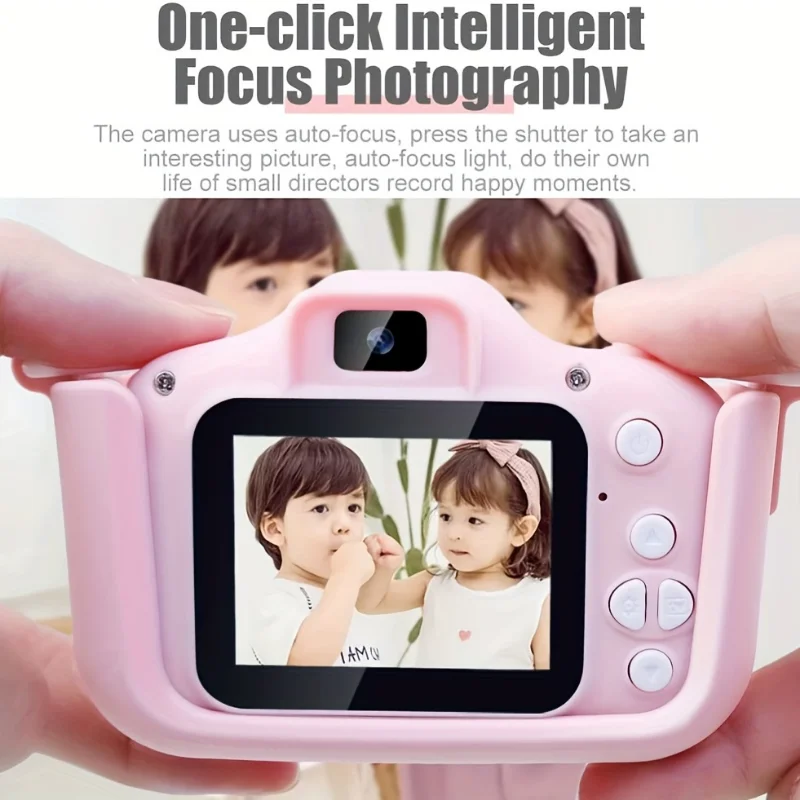 Minicamera Kindercameraspeelgoed voor jongens/meisjes, digitale kindercamera voor peuters met video, met 32GB SD-kaart, beste verjaardagscadeaus