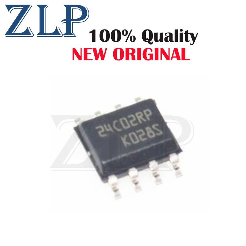 diy electronic kit 10PCS/100PCS M24C02-RMN6TP 24C02RP SOP-8 EEPROM Memory IC 2Kb (256 x 8) I²C 400 kHz 900ns 8-SOIC NEW ORIGINAL