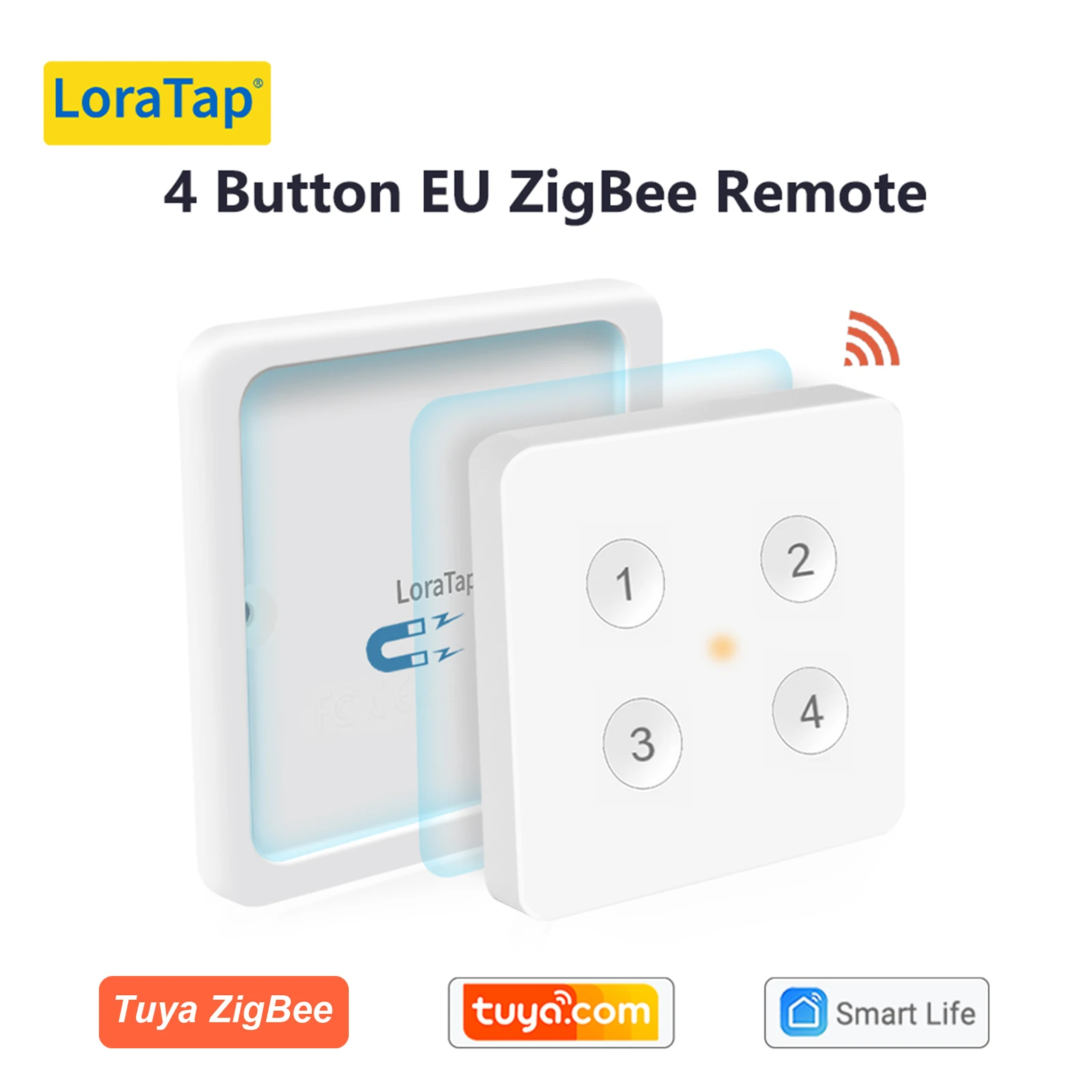 LoraTap ZigBee 3.0 Draadloze 13-types drukknop EU US Afstandsbediening Tuya Scène Automatisering Schakelaar Smart Life App