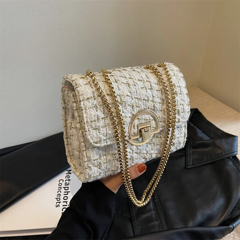 Woman Bags Handbag New Autumn and Winter Models One Shoulder Crossbody Bag Chain Small Square Bag Luxury Women\'s Shoulder Bag