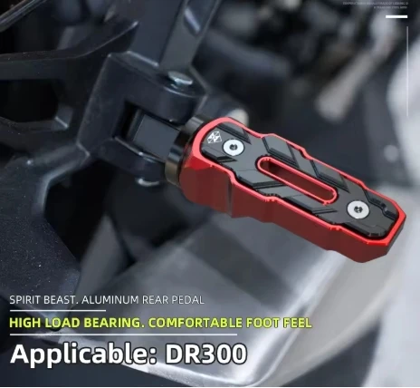 

Motorcycle Rearset Passenger Footrest Non-slip Pedals Widen Rest Foot Pegs Pedal accessories For Haojue DR300