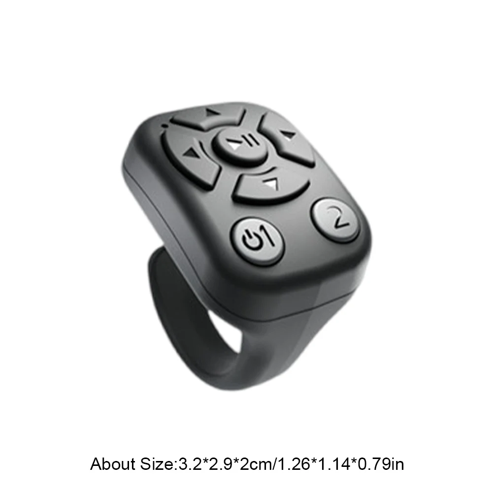 สําหรับ TikTok เลื่อนแหวนปลายนิ้วรีโมทคอนโทรลไร้สายบลูทูธวิดีโอเลื่อนรีโมทคอนโทรล Finger Remote