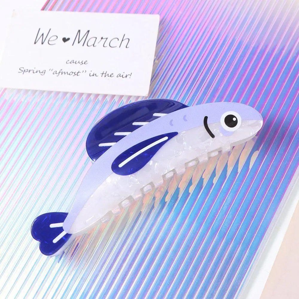 

Hairpin Ocean Sardine Hair Clip Geometry Acrylic Large Hair Claw Korean Style Headwear Hair Accessories Plastic Grab Clip Female