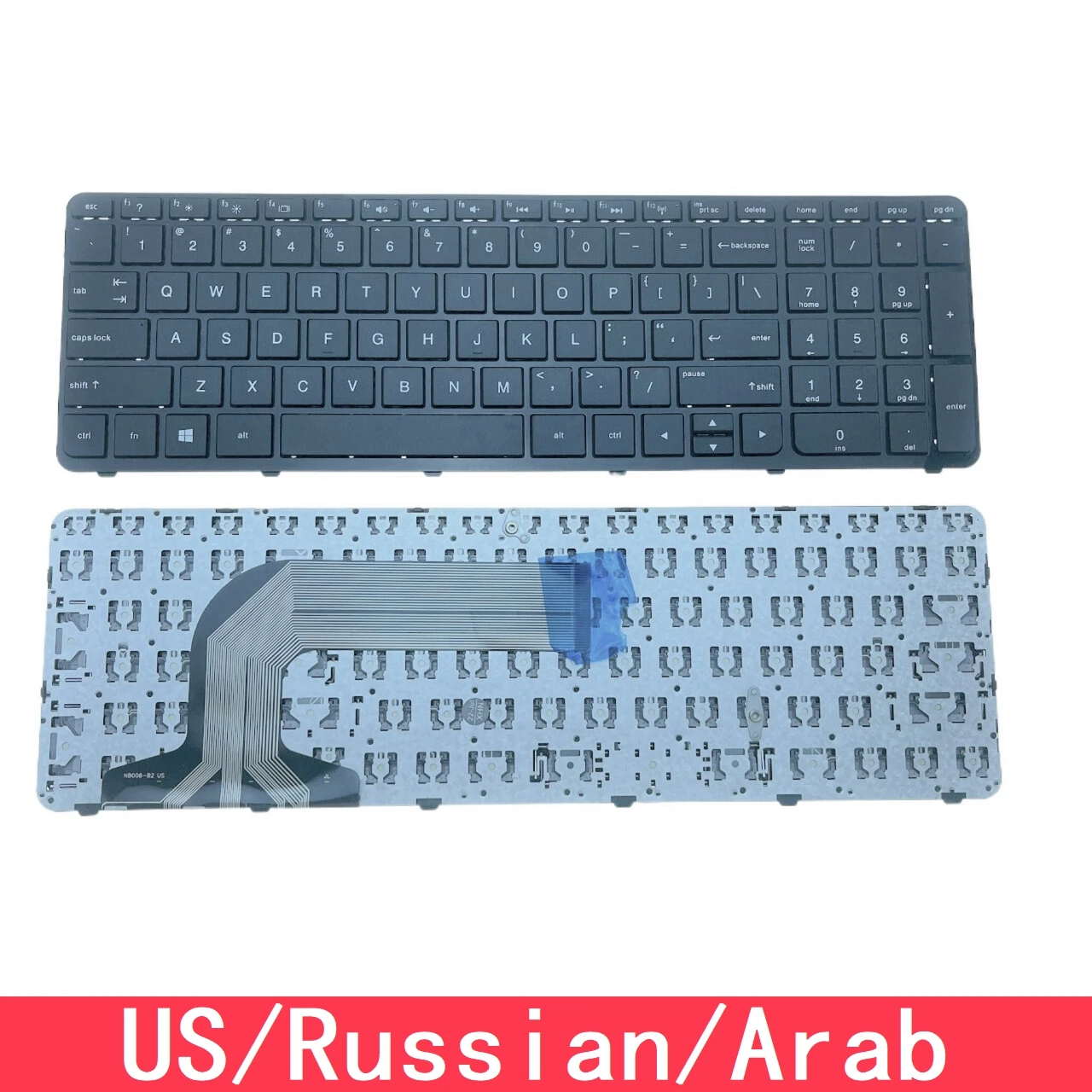 For HP Pavilion 17-E 17-E000 17-E100 Serries 17-E014NR 17-E016DX 17-E122CA 17-E122NR 17-E172NR Laptop Keyboard US Russian Arab