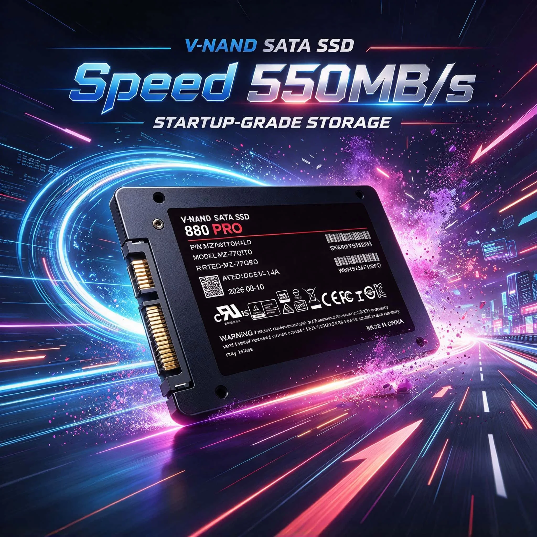 880 PRO Solid State Disk SSD, 500GB/1TB/2TB/4TB, Internal HDD Hard Drive, SATA3, 2.5-Inch, Desktop, Microcomputer, Laptop. Veloc